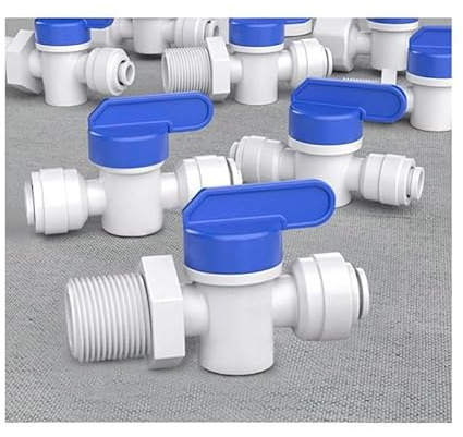 TNGNMGVSJ 1/4 3/8 1/2 Male Female Thread Ball Valve RO Backwash Fitting Switch Quick Connector Water Filter Recerse Osmosis Parts(9)