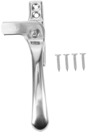 NULYLU Loquet De Fenêtre à Poignée Anti-tempête Kit De Remplacement De Serrure Coulissante Verrou De Fenêtre Extérieur 6-8 Mm Droit Protection Sécurité Maison Pratique