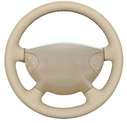 TUTSFGFZH Schützt Lenkradbezüge Für E-Klasse W211 Für G-Klasse W463 2002-2006 2007 Handgenähte Schwarze Leder-Lenkradabdeckung Auto Lenkradhülle
