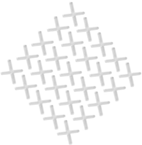 LIFKOME 1000pcs Ceramic Tile Spacers Cross Shaped Grout Spacers for Floor Wall Installation and Reusable Positioning Tools for Precise Tile Alignment