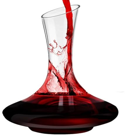 Carafes 1500ML Glass Wine Decanter,Red Wine Carafe,Hand Blown Lead-Free Crystal Glass Wine Carafe Wine Aerator Accessory for Wine Lovers Wine Decanter