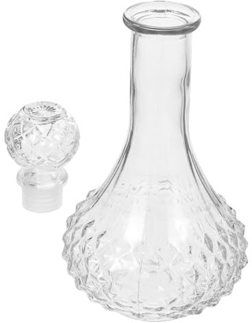 Botella de Vidrio Transparente para Vino y Whisky, Decantador