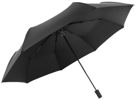 Ipetboom Parapluie de Voyage Pliant Noir, Compact et Léger, 1 Pièce