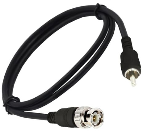 Wdbild Highly Speed BNC To Q9 Adapters Cable 1.5m Durability PVC Construction Video Cable For Security Cameras Amplifiers BNC Female To Rcas Male Adapters