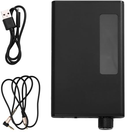 yeraa Amplificateur de Casque Portable de 3,5 mm avec Récepteur Bluetooth 5.0, Interrupteur de Gain à Deux Étapes, Ampli D'Écouteurs HiFi 16-300 Ohm
