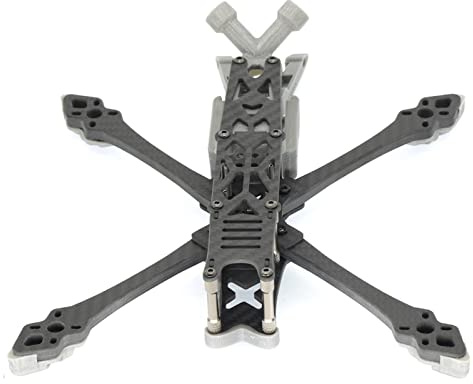 Qklyxr Kit de marco cuadricóptero Freestyle fibra carbono 5 pulgadas y 228 mm con soporte antena brazo 6 for Kit de actualización para drones de carreras FPV