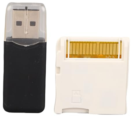 LIYJTK Carte Flash 2025 pour Console NDS 2DS 3DS, puce ASIC, carte mémoire de jeu vidéo avec lecteur de carte (Blanche)