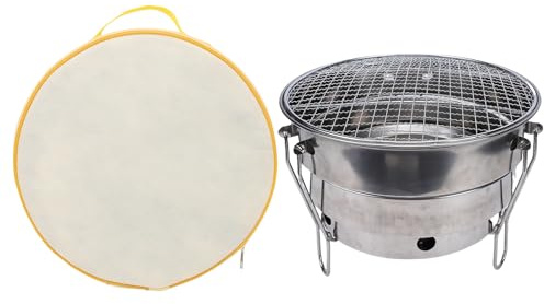 Jenivaint Portable Bbq Grill, Charcoal Grills Frame Camping Grill With Charcoal Tray For Outdoor Picnic Backyard Cooking Adventures Portable Bbq, Stainless Steel Collapsible (CW305 28)
