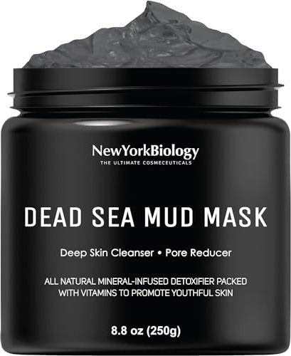 New York Biology Dead Sea Mud Mask for Face and Body | Spa Quality Pore Refiner for Oily Skin | Natural Skincare for Women & Men | Tighten Skin for A Healthier Complexion | 250 g