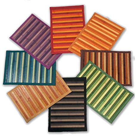 Casatessile Bambú se degradan Alfombra 120 x 180 cm. - Naturale