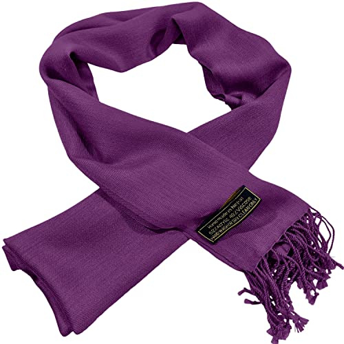 CJ Apparel Lila nepalesisk herr enfärgad design mode halsduk stickad halsduk andra höst/vinter wrap ny, Färg: blå, One size