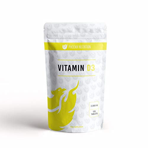 Vitamin D3 2000IU (50mcg) x 360 Tablets by Phoenix Nutrition