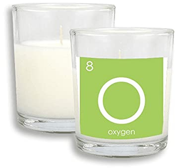 Chestry Elements Period Table Chalcogens Element Oxygen O White Candles Glass Scented Incense Wax