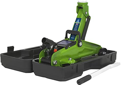 Cric rouleur 2 tonnes Haute visibilité avec étui de Rangement