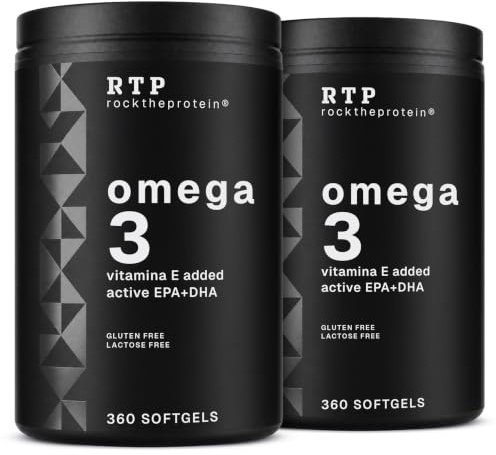 Omega 3 Dha Epa, Fish Oil 2000mg Par Dose, Rock The Protein® – 720 Gélules | Huile De Poisson 360mg EPA, 240mg DHA (2 Par Jour), Complement Alimentaire Omega3 Concentre En Acides Gras Essentiels