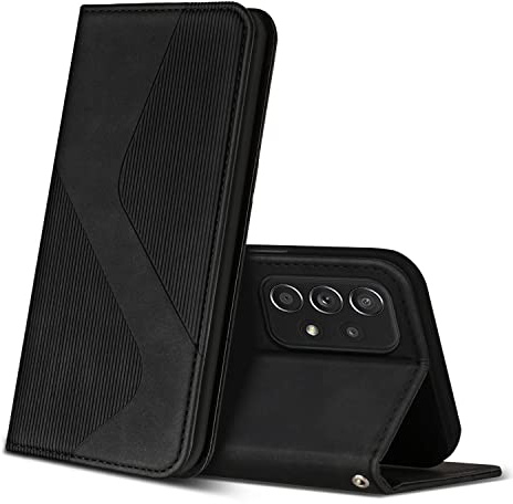 ZONNAVI Cover per Samsung Galaxy A52 4G 5G / Galaxy A52s 5G, Flip Custodia Pelle PU con [Slot Cart] [Magnetica], Cover a Libro Portafoglio per Samsung Galaxy A52 4G 5G / Galaxy A52s 5G (Nero)