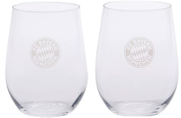 FC Bayern München Wasserglas 2er-Set I Fußball