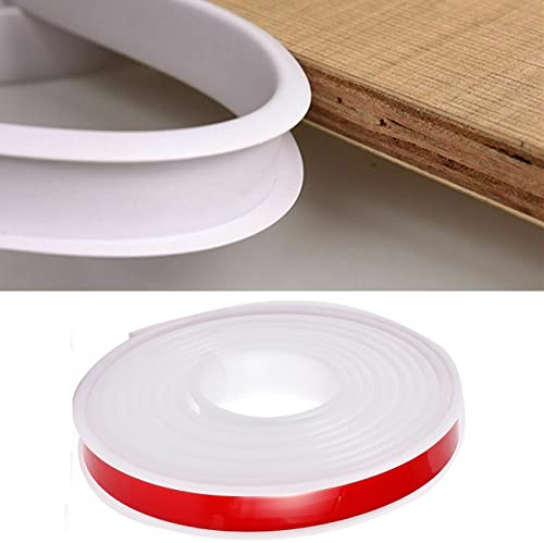 Couvre Chant, Couvre Chant en Plastique Flexible en Forme de U - Couvre Chant Plastique Souple - Couvre Chant Souple TPE à Décoller et à Coller - Pour la Armoire Table et Chaise Bord (5m×30mm,Blanc)
