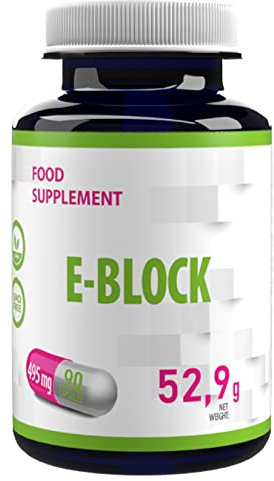 E-Block Östrogenblocker (Sägepalme, Calcium D-Glucarat) 90 Vegan Kapseln, Laborgeprüft, Hochdosiert, Nicht GVO