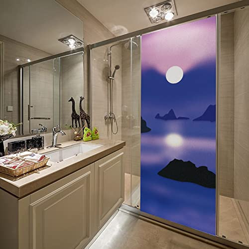 3D Türposter Türtapete Sonnenuntergang & Strand Türtapete selbstklebend TürPoster Fototapete Türfolie Poster DIY Selbstklebende Wandbild PVC Wasserdichte Tapete B90 x H200cm
