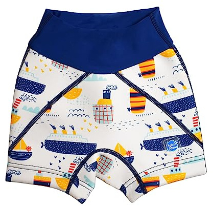 Splash About Shorts de baño de incontinencia para niños pequeños, Tug Boats, 2-3 años