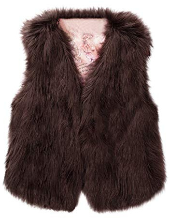 Damen Winter Warm Faux Pelz Weste Mantel Kurz Jacke Fellweste Frauen Pelzweste Weste Fell kunstfell Weste Weich Bequem Ärmellos Winterjacke Parka Fell Mäntel Tops V-Ausschnitt Plüschweste