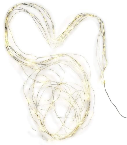 Loberon Lichterkette Voltage - silber | für innen & außen geeignet, warmweiße LEDs, Weihnachtsbeleuchtung, Weihnachtsdekoration, Weihnachten, Kupferdraht