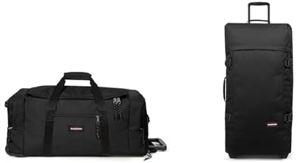 EASTPAK - Leatherface L + - Reisetasche, 86.5 x 36.5 x 38, 104 L, Black (Schwarz) & TRANVERZ L - Koffer, 79 x 40 x 33, 121 L, Black (Schwarz)