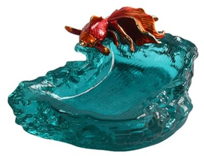 Geruchloser Aschenbecher, Glasaschenbecher, Kristallglas, Raucher-Aschenbecher, Wohnzimmer, Innenbereich, Restaurant-Dekoration, Zigarrenaschenbecher for Zuhause, Büro und Innenbereich,für Zigaretten