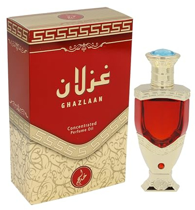 Khadlaj Ghazlaan CPO - Perfume Concentrado en Aceite, 20 ml, Fragancia Elegante y Sofisticada para Uso Diario