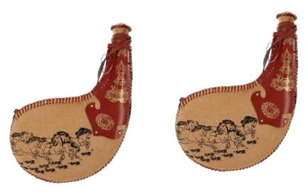 Ciieeo 2St Alter Wasserbeutel outdoor trinkflasche wassersack traditionelle Bota-Tasche Wein-Bota-Beutel Wasserflasche Bota-Tasche für Wasser Beutel zur Aufbewahrung von Flüssigkeiten