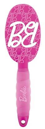 Barbie - Cepillo desenredante grande - Mango ergonómico de gel - Para todo tipo de cabello - Pasadores suaves que estimulan el cuero cabelludo - Accesorio para peinar - Producto oficial Barbie