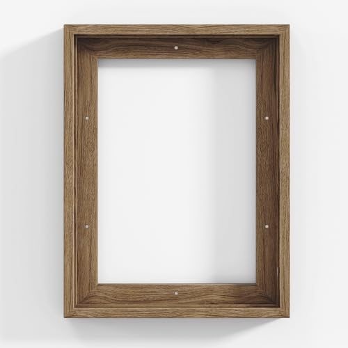 Canvas Frame 9x12 Frame for Canvas Painting Floating Frame for 1 Deep Canvas, Floater Frame for Canvas Artist Panel Oil Painting Wall Art Décor, Vertical or Horizontal Picture Wall Decor, Natural