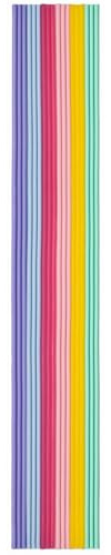 INNA-Glas Wachs zum Verzieren Regenbogen Estela, Pastell, bunt, 23x4cm | 18 Streifen - Verzierwachsstreifen