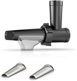 Bosch Zubehör Saftpresse für Fleischwolf Serie 4 und Serie 6, 4 Trommeln zum Raspeln, feinen Reiben, groben Reiben, Schneiden, alle Teile spülmaschinenfest, MWZS0JPB