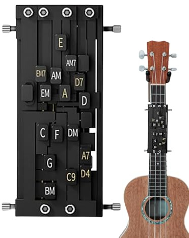 Chord Presser - Gitarren Trainer - Lernsystem Tragbar Hilfsmittel Für Üben Zuhause Reise Ukulele
