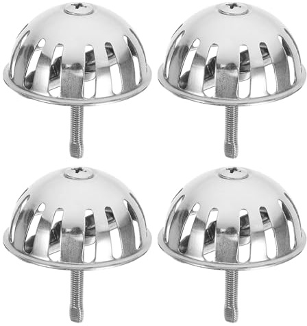 Hemobllo 4 Pièces Bouchon de Drain pour Urinoir Acier Inoxydable Couvercle Filtre Anti-odeurs et Anti-bouchage Installation Stable Au Sol pour Urinoirs de Toilettes Commerciales