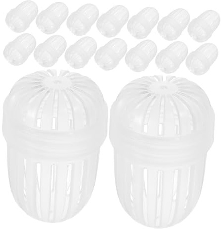 Hoement Lot de 20 Infuseurs à Thé en Vrac Transparents Filtre à Thé à Mailles Fines en Plastique Résistant la Chaleur Compatible Théière et Tasse Réutilisable pour Infusion Précise