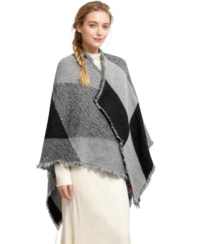 Oak & Tea dam Women Winter Warm Tartan Scarf Scarf