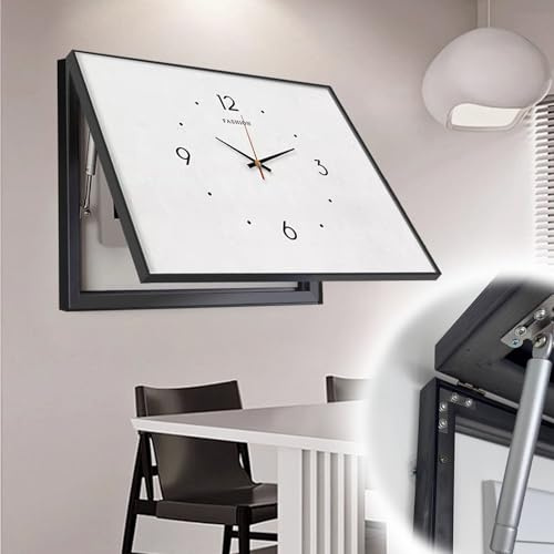 Vibeo Cache Compteur Electrique Cache-Tableau Électrique Décoratif, Couvre-boîte à Fusibles avec Horloge, 40 50 60 70 cm, Cache-Tableau de Distribution pour Cuisine, Chambre(Style B,24x20in/60x50cm)