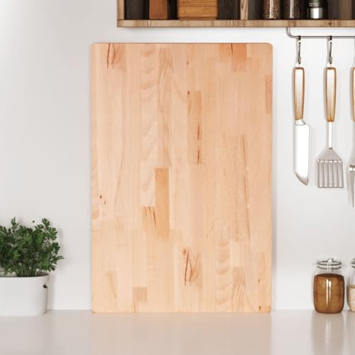 Solivagant Planche à découper 60x40x4 cm Bois Massif de hêtre,(7.52 KG)