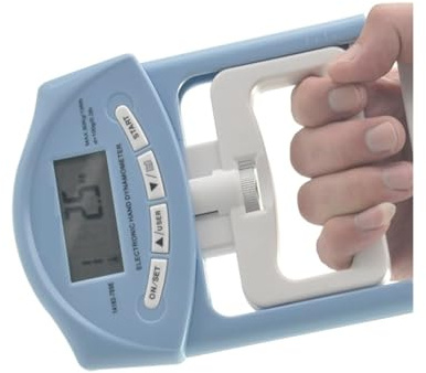 Dinamometro Misuratore di forza della presa Dinamometro a mano digitale Tester con impugnatura a schermo LCD da 300 libbre elettronico(Noir)
