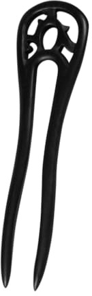 Housoutil Forcina Delicato Tradizionale Chioma Nero Legno in per Vintage Cinese, Bastoncino Accessorio Semplice ed per Acconciature da Donna
