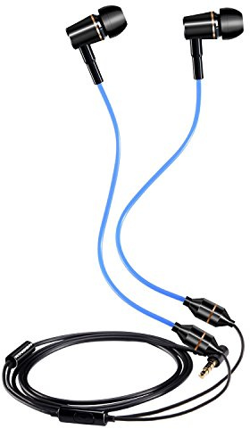 KINDEN Air Tube, auricolari binaurali con microfono a cancellazione del rumore, per telefono, pad, pod, HTC, Sony, lettori MP3