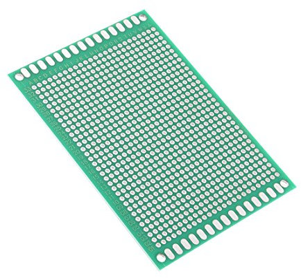 sourcing map 1 Stück Doppelseitige Leiterplatten Universal Gedruckte Schaltung Platte 7x10cm für DIY Löten Elektronische Projekte Praxis Testschaltung