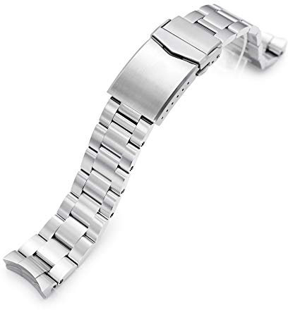 20mm Super-O Boyer Metallarmband für New Seiko 5-40mm gebürstet