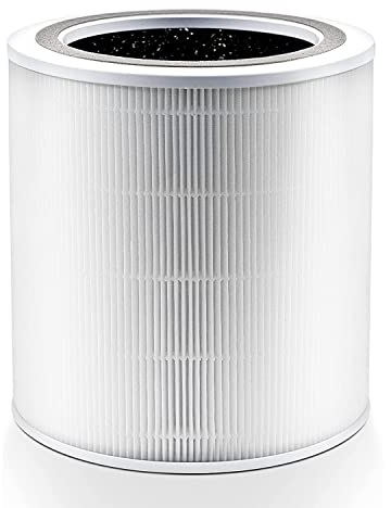 LEVOIT Core 400S-RF Air Purifier HEPA Replacement Filter, Highly Efficient Activated Carbon Pre, Air Filter Against 99.97% Allergies Dust Pollen Smoke, Core 400S-RF, White