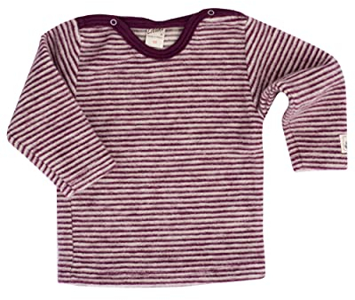 Lilano, Merino Baby Pullover Flausch, 100% Wolle (kbT) (62, Beere/Natur)