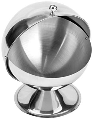 HEMOTON Pot à Sucre Acier Inoxydable Sphérique Récipient Créatif De Condiments Pour Cuisine Maison Buffet Événement