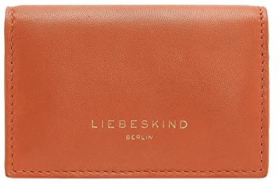 Liebeskind Berlin Scarlet Lamb Cardie Geldbörse, Extra Small (HxBxT 11.2cm x 7.5cm x 1.5cm), Dark Mandarine